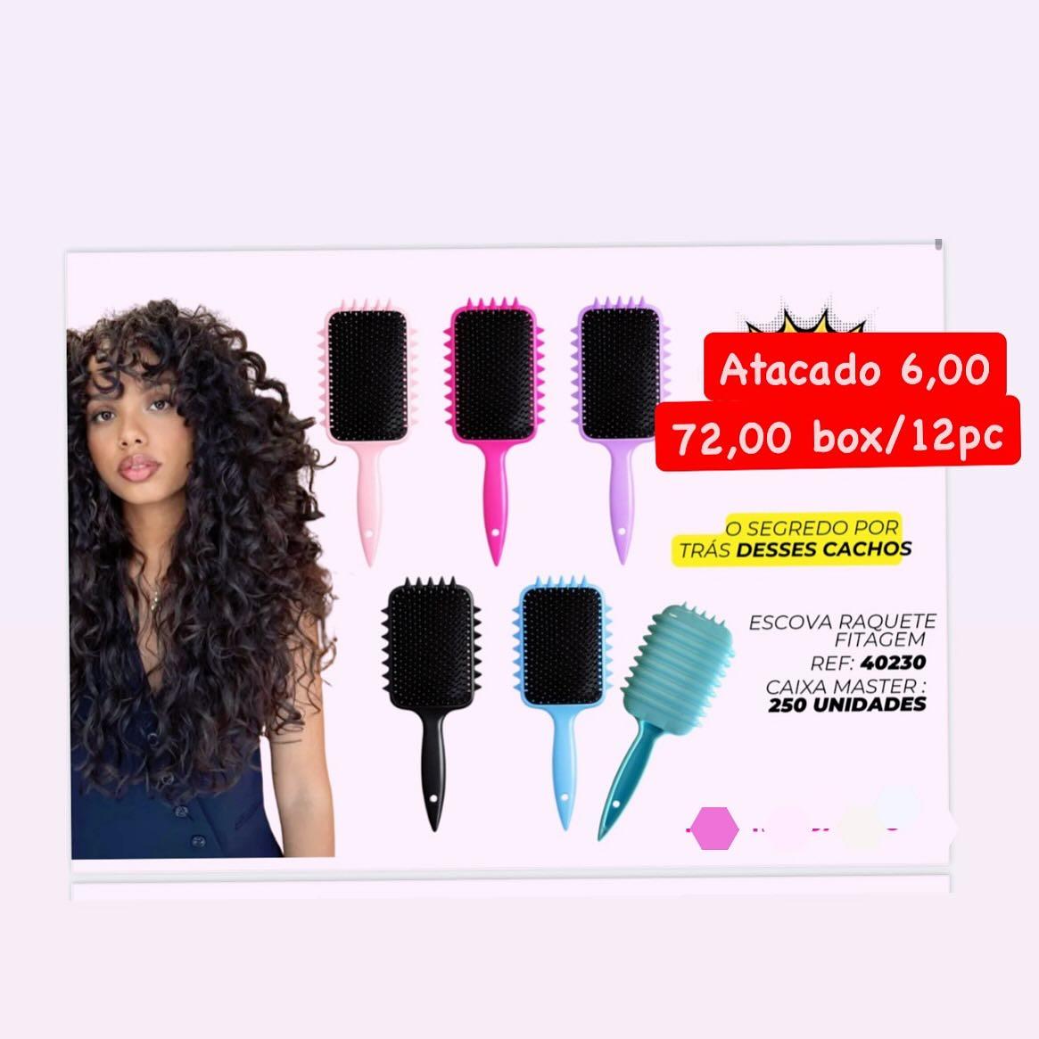 Escova Raquete de Fitagem O Segredo por Trás desses Cachos 40230
