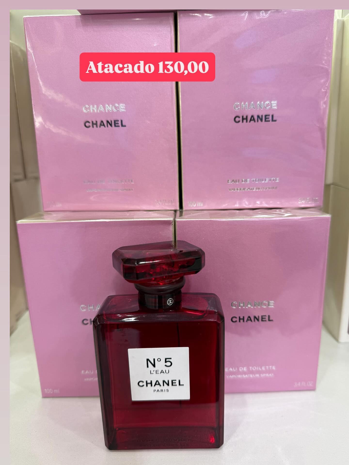 Perfume Chance Chanel N°5 L'Eau 100ml — frasco vermelho