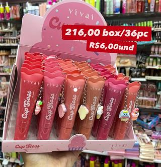 Cup Gloss com Chaveiro Vivai 10ml