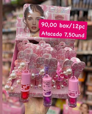 Lip Gloss com Chaveiro de Pérolas APCKFLEE