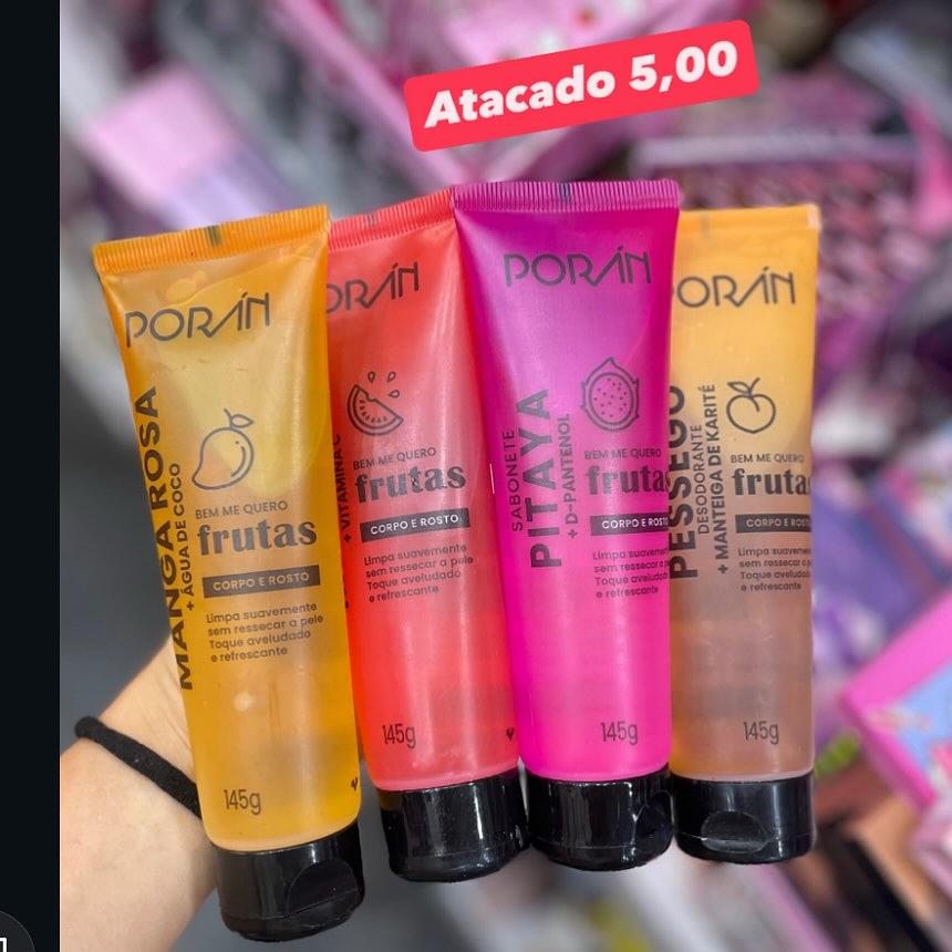 Hidratante Corporal e para Rosto Porín Frutas 145g