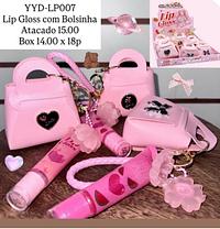Kit Lip Gloss com Bolsinha Yoyo Maquiamor YYD-LP007