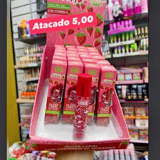 Gloss Labial Louca por Morango com Cheirinho de Morango