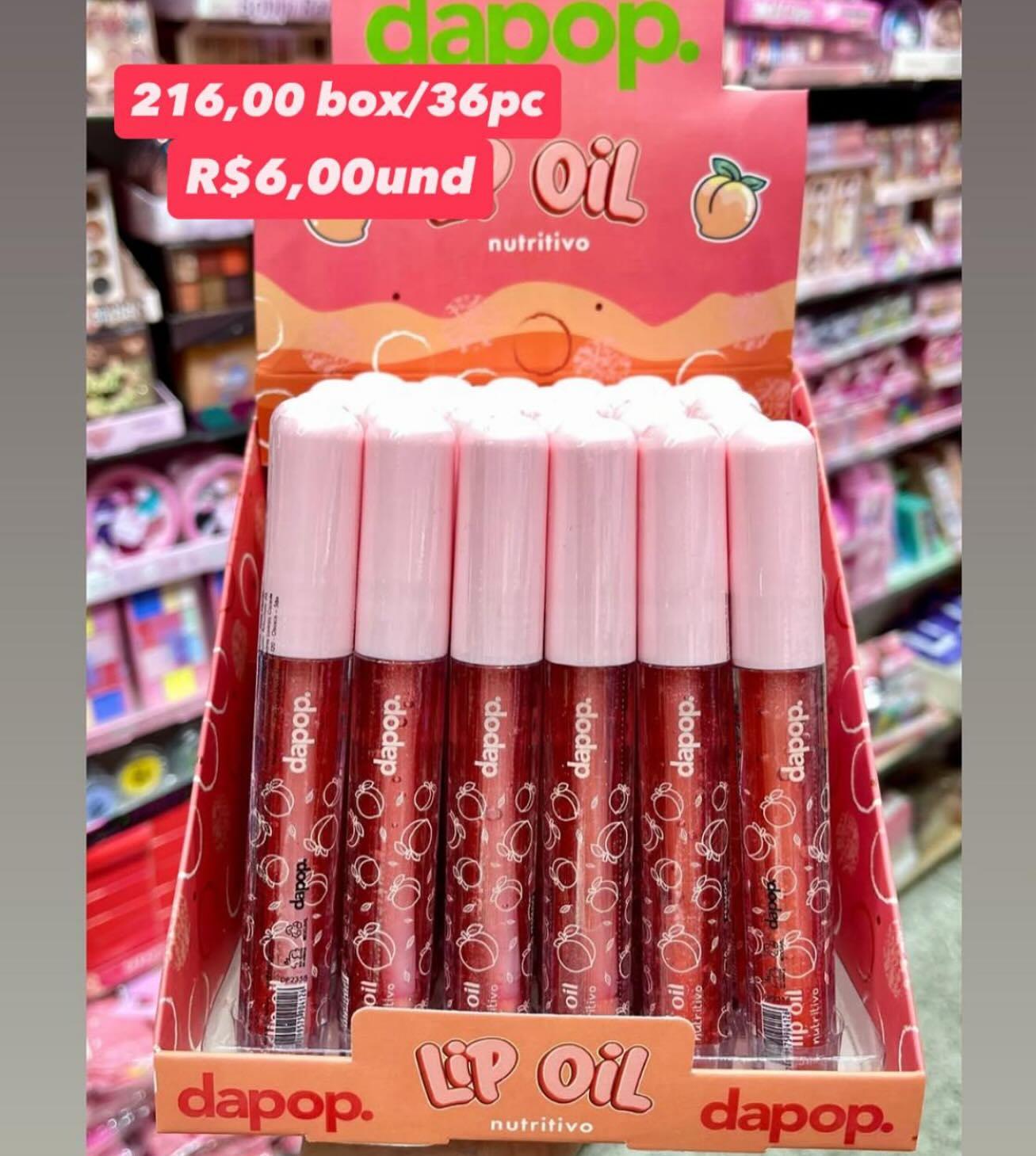 Óleo Labial Nutritivo de Pêssego Dapop