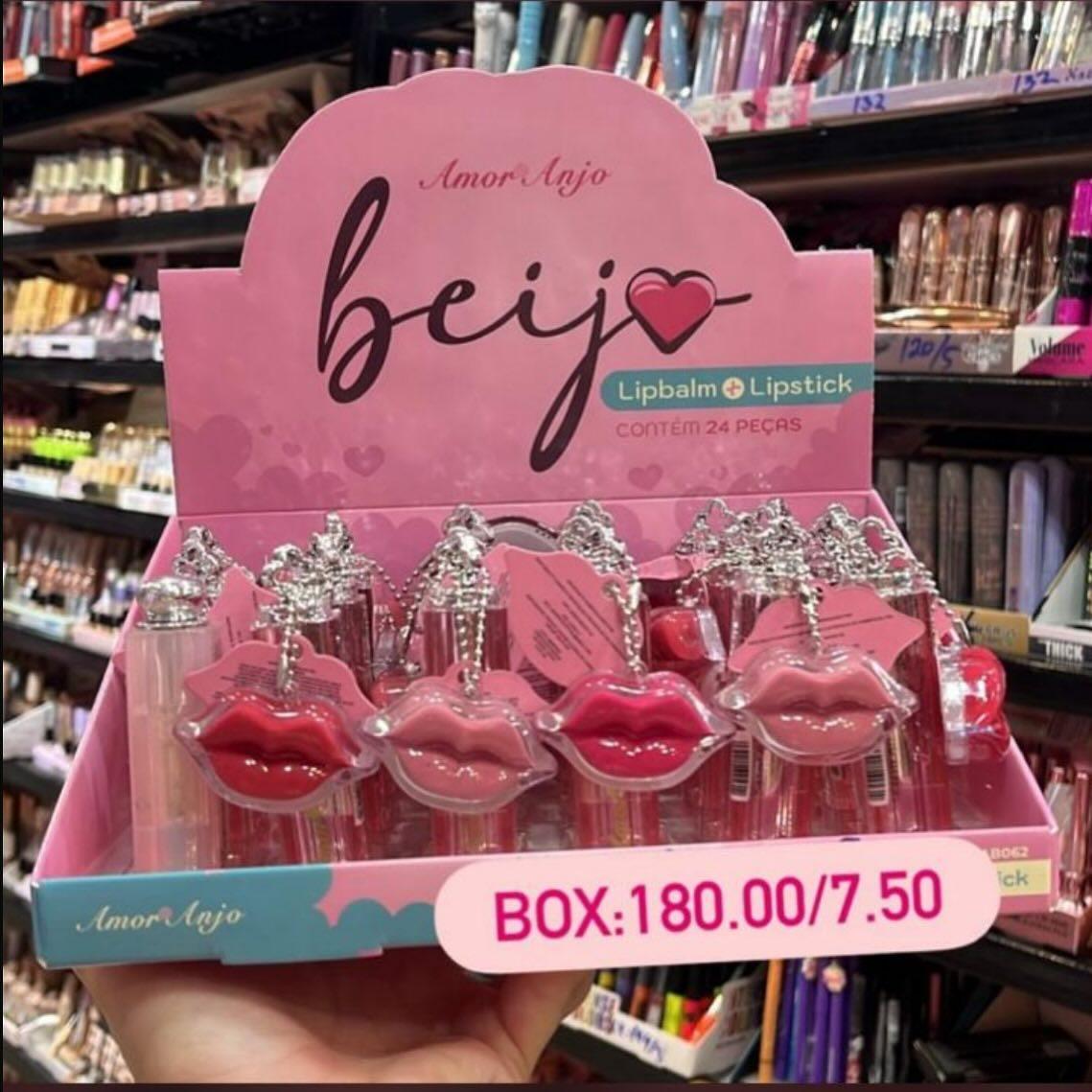 Lip Balm + Batom Beijo Amor e Anjo