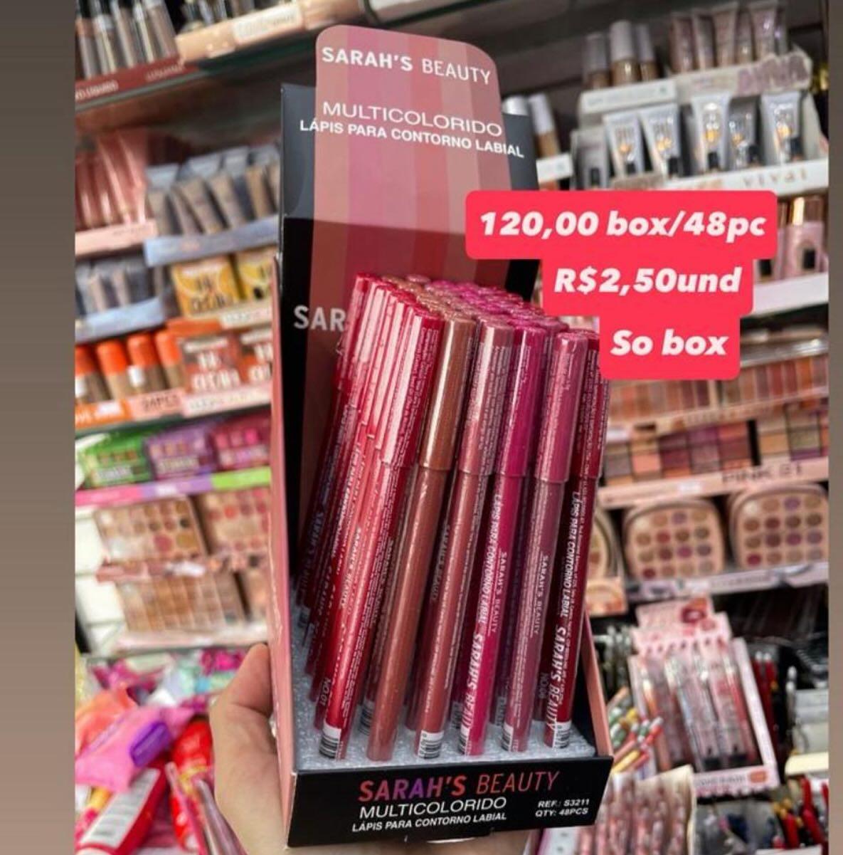Lápis para Contorno Labial Multicolorido Sarah's Beauty S3211