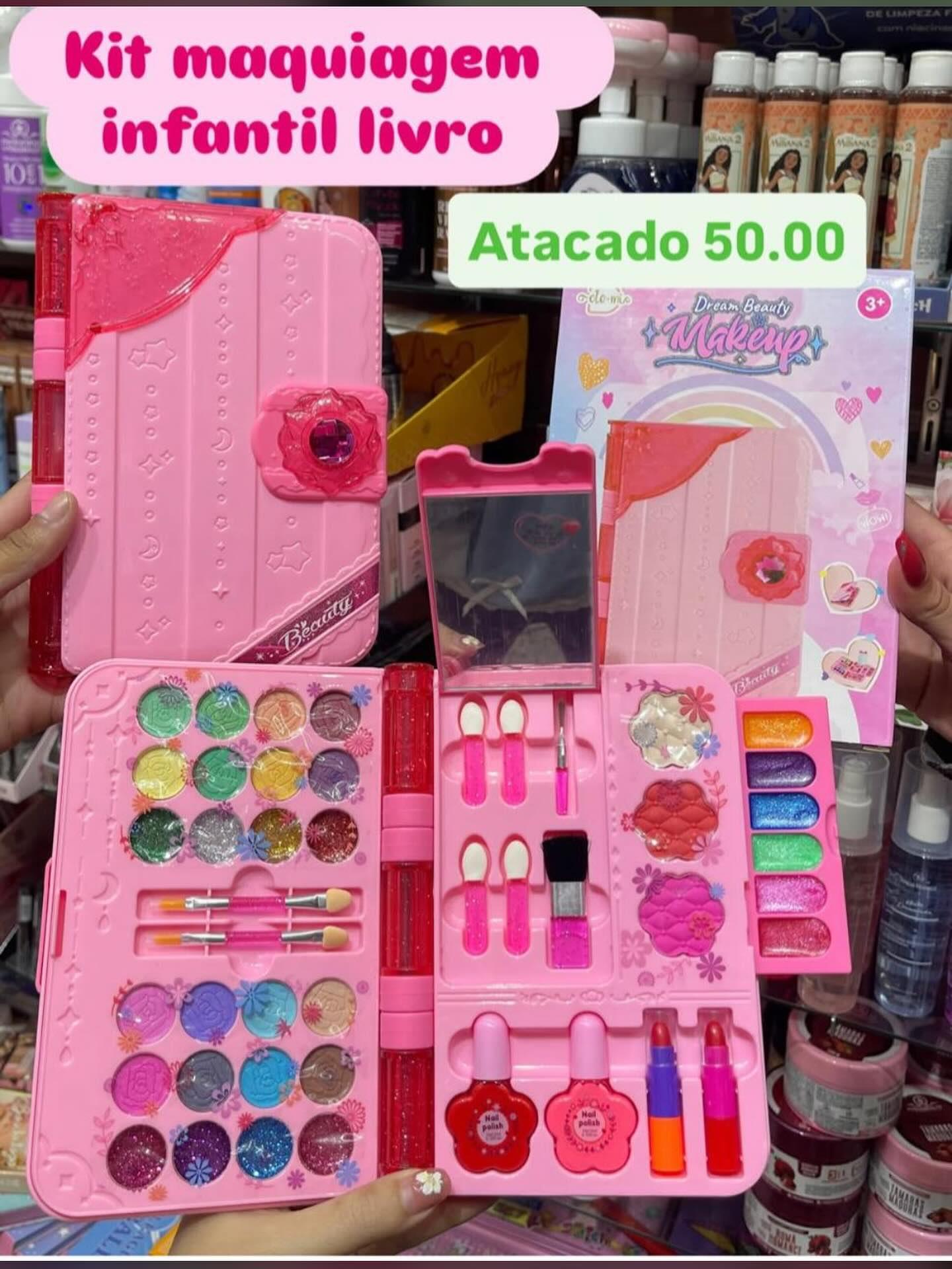 Kit de Maquiagem Infantil Livro