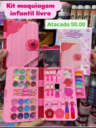 Kit de Maquiagem Infantil Livro