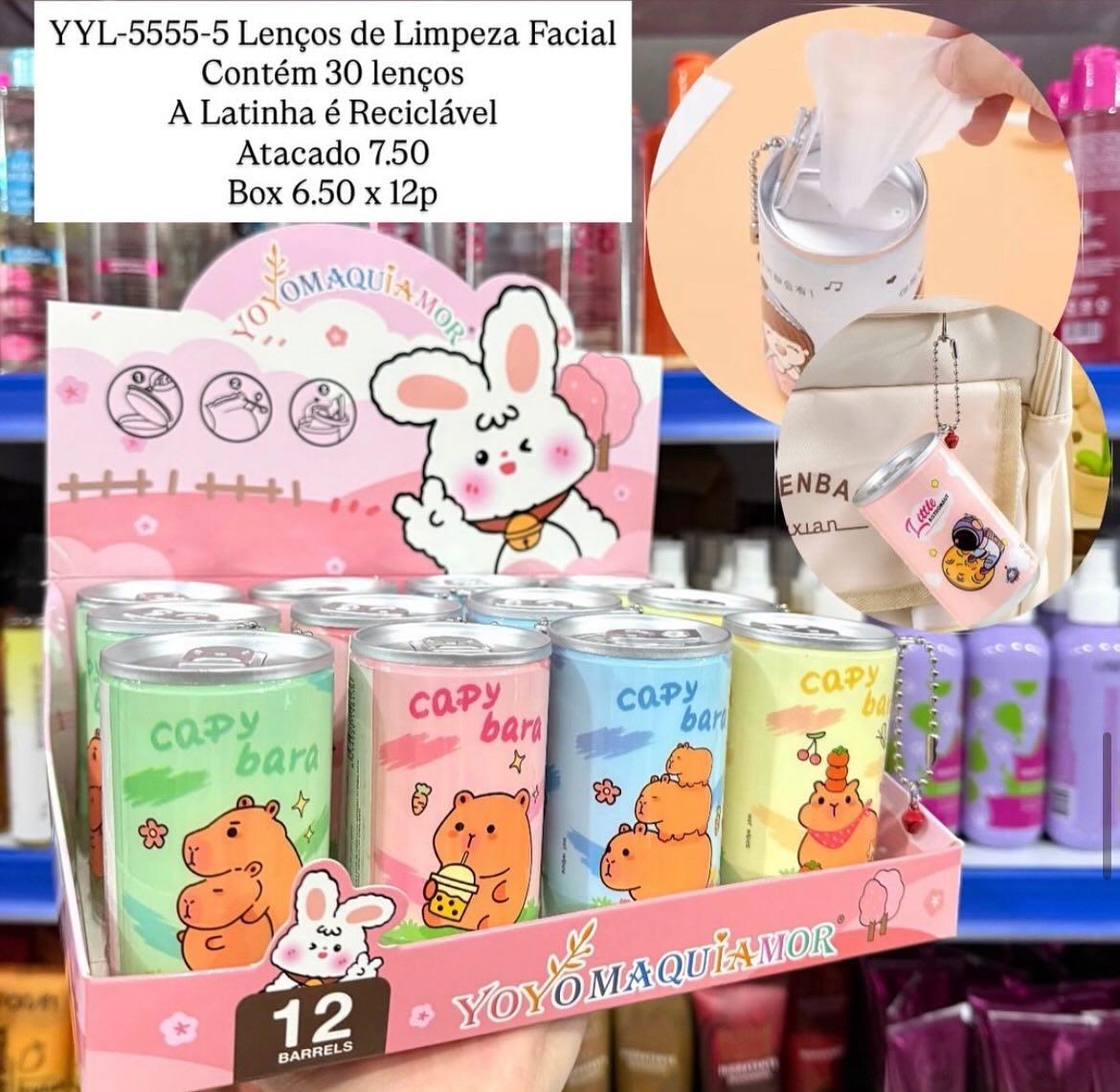 Lenços de Limpeza Facial Yoyo Maquiamor 30 Unidades YYL-5555-5