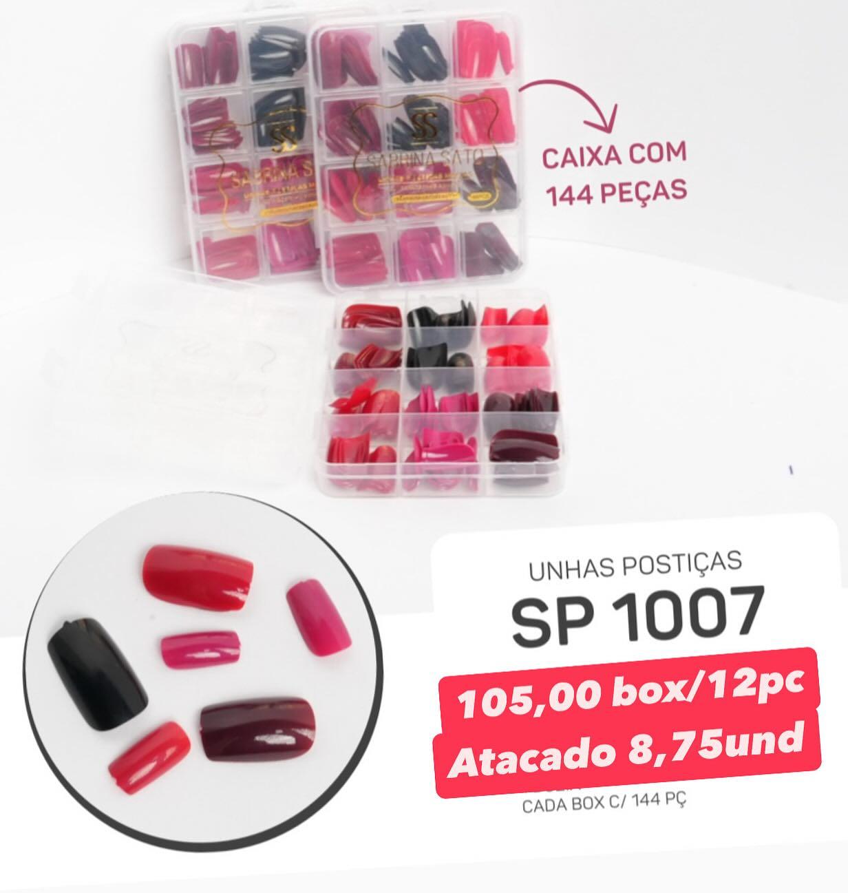 Unhas Postiças Sabrina Sato SP1007 — Caixa com 144 Peças