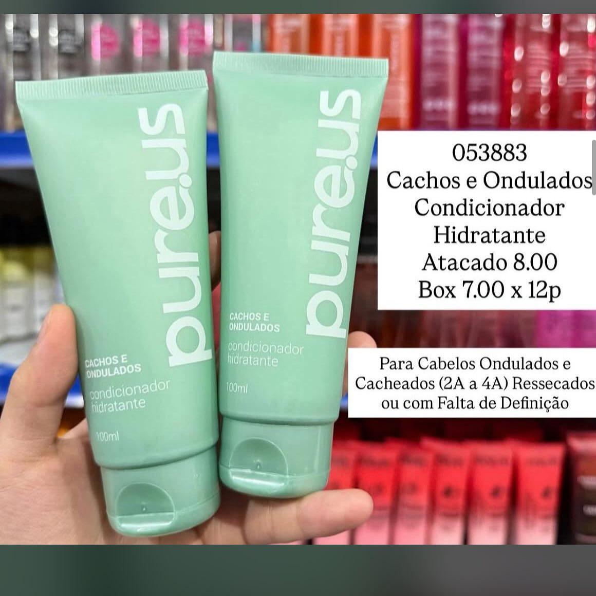 Condicionador Hidratante Pureus Cachos e Ondulados 100ml