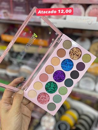 Paleta de Sombras Mocallure Colorida com Glitter