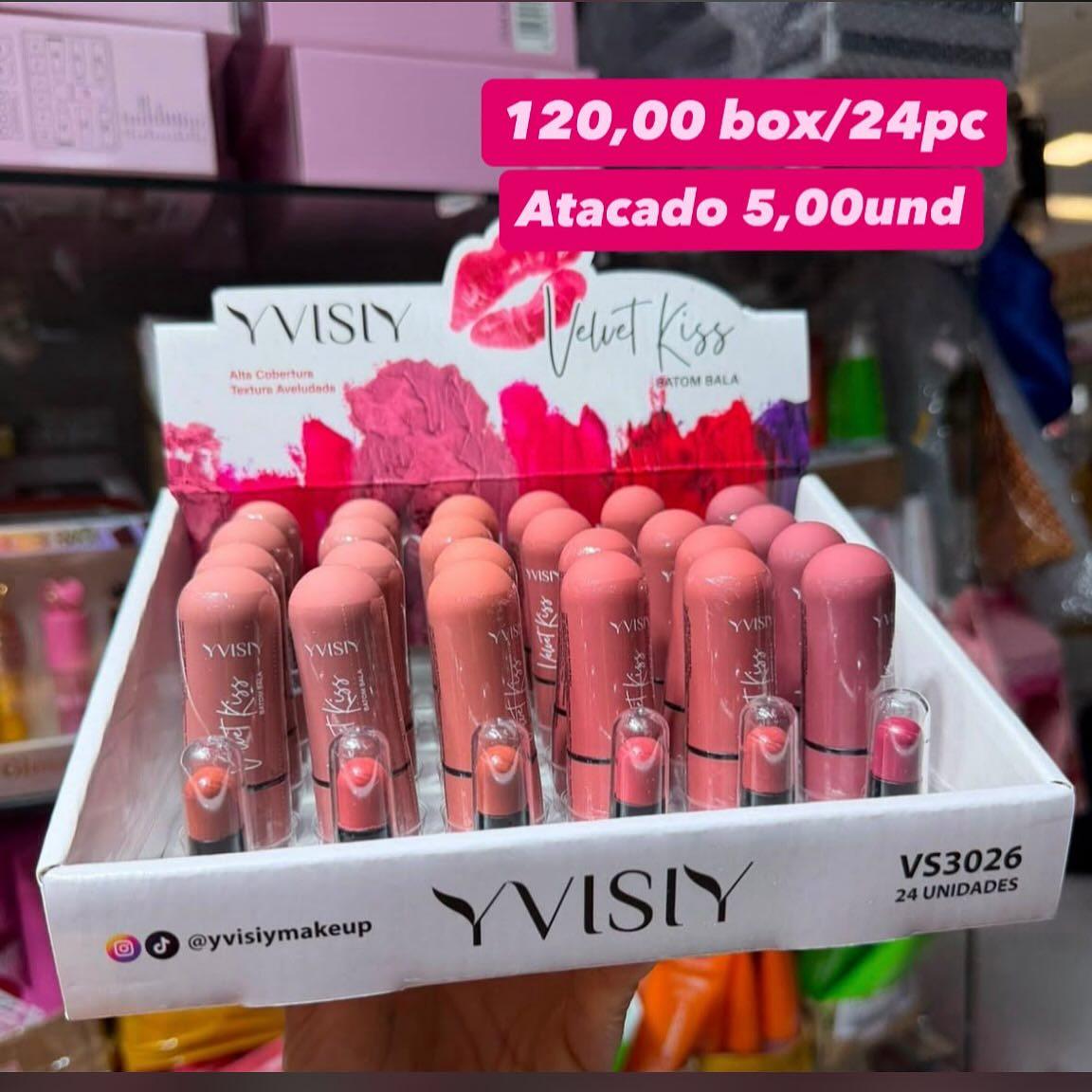 Batom Bala Velvet Kiss Yvisy VS3026
