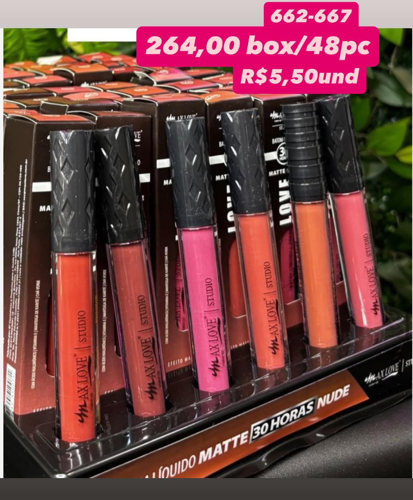 Batom Líquido Matte 30 Horas Nude Max Love