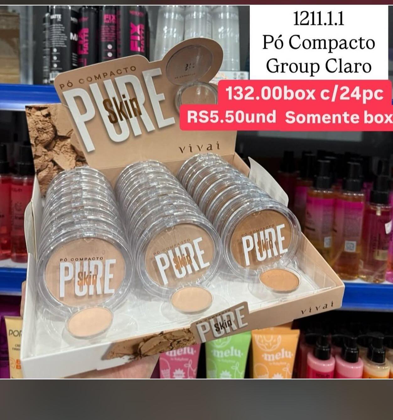 Pó Compacto Pure Vivai Grupo Claro 1211.1.1