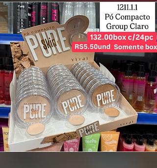 Pó Compacto Pure Vivai Grupo Claro 1211.1.1