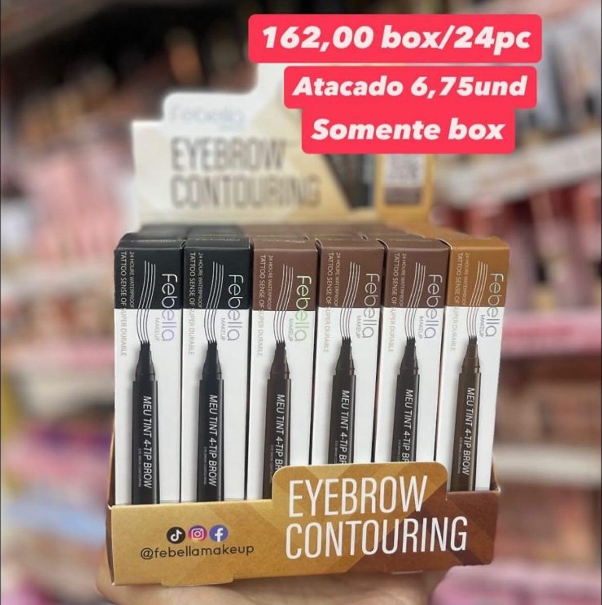 Caneta Tint 4-Tip Brow Febella Eyebrow Contouring
