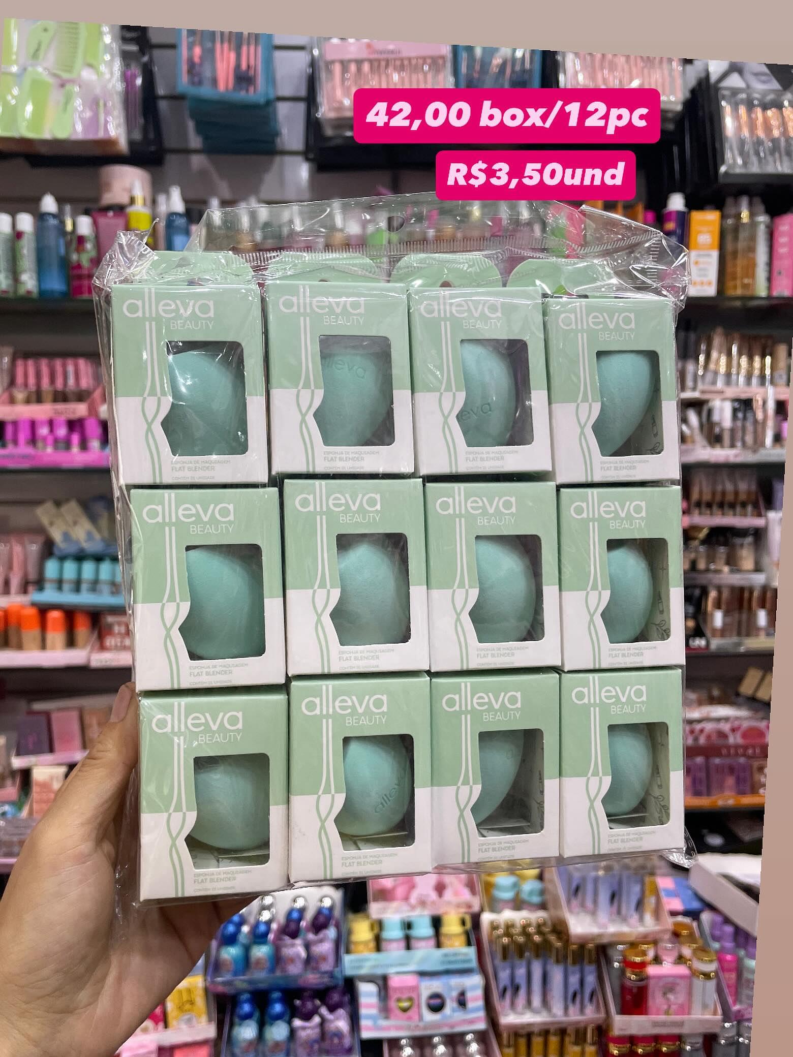 Esponja de Maquiagem Flat Blender Alleva Beauty