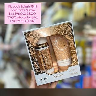 Kit Body Splash 75ml + Hidratante 100ml V.V.LOVE VI9059-110