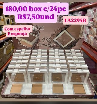 Pó Compacto LaBranche com Espelho e Esponja LA2294B