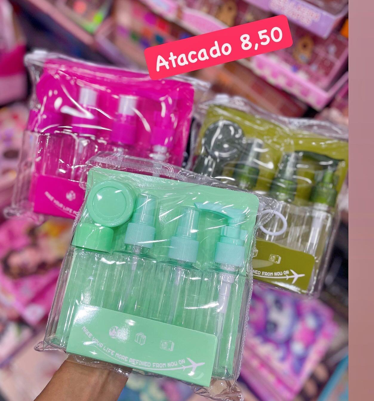 Kit de Frascos para Viagem com 4 Peças