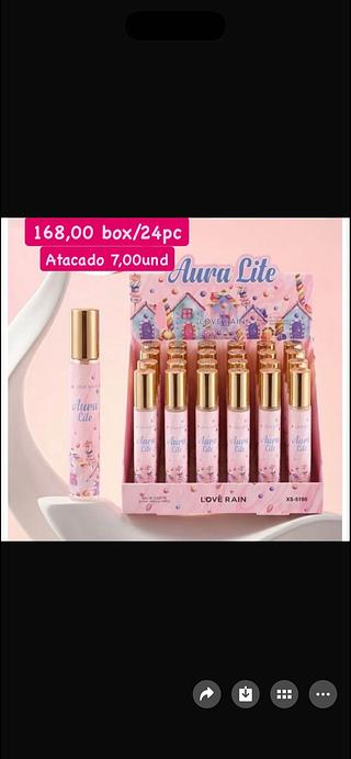 Perfume de bolsa love rain cx com 24