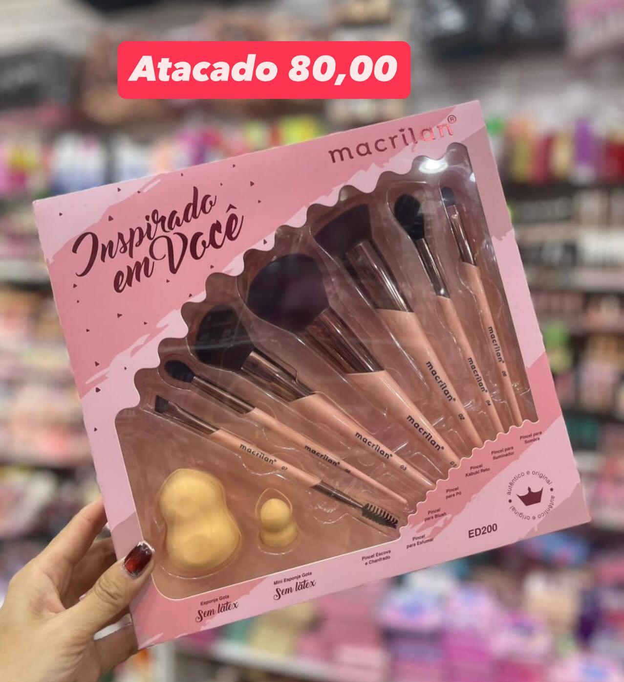 Kit de Pincéis e Esponjas Macrilan ED200