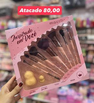 Kit de Pincéis e Esponjas Macrilan ED200