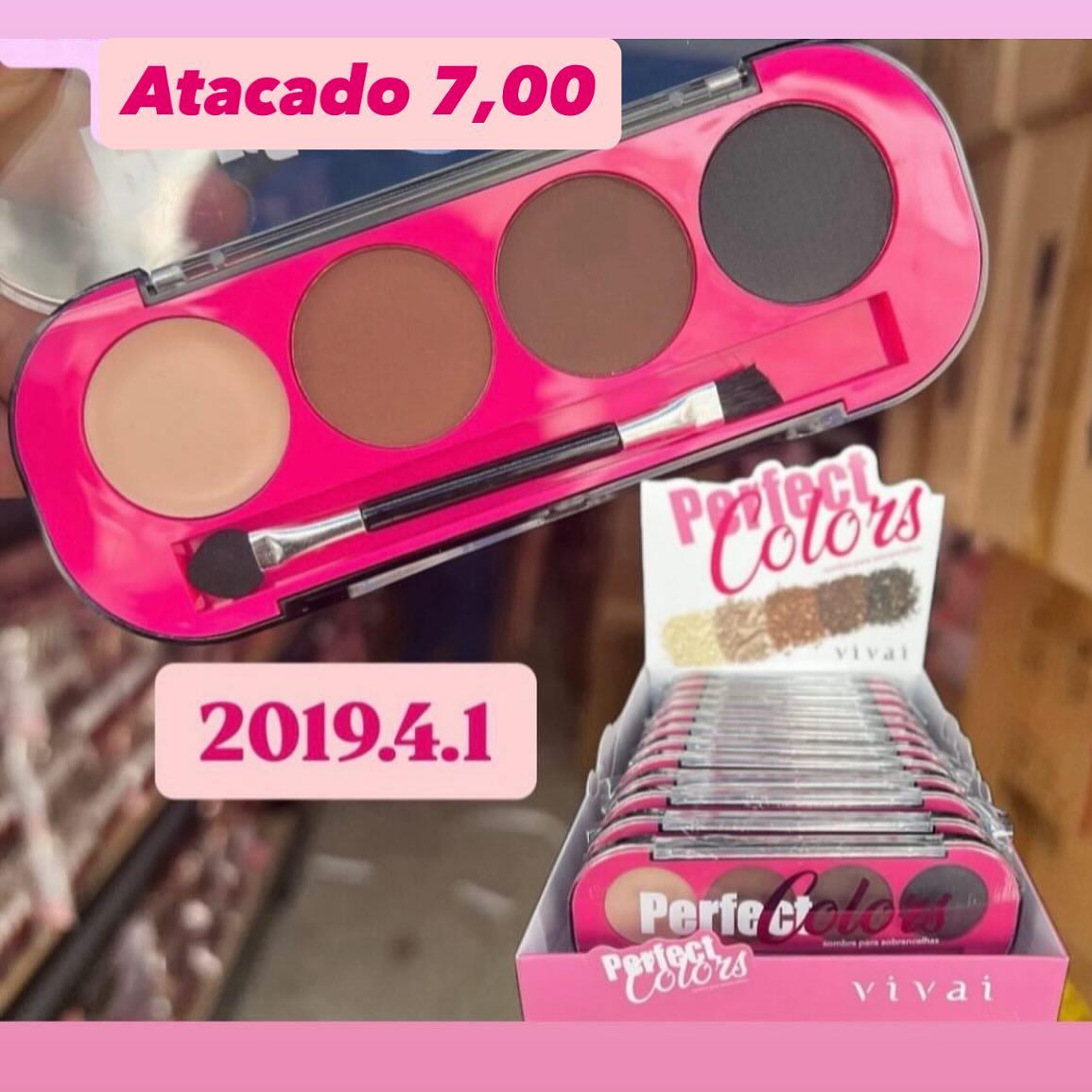 Paleta de Sombra para Sobrancelhas Perfect Colors Vivai 2019.4.1