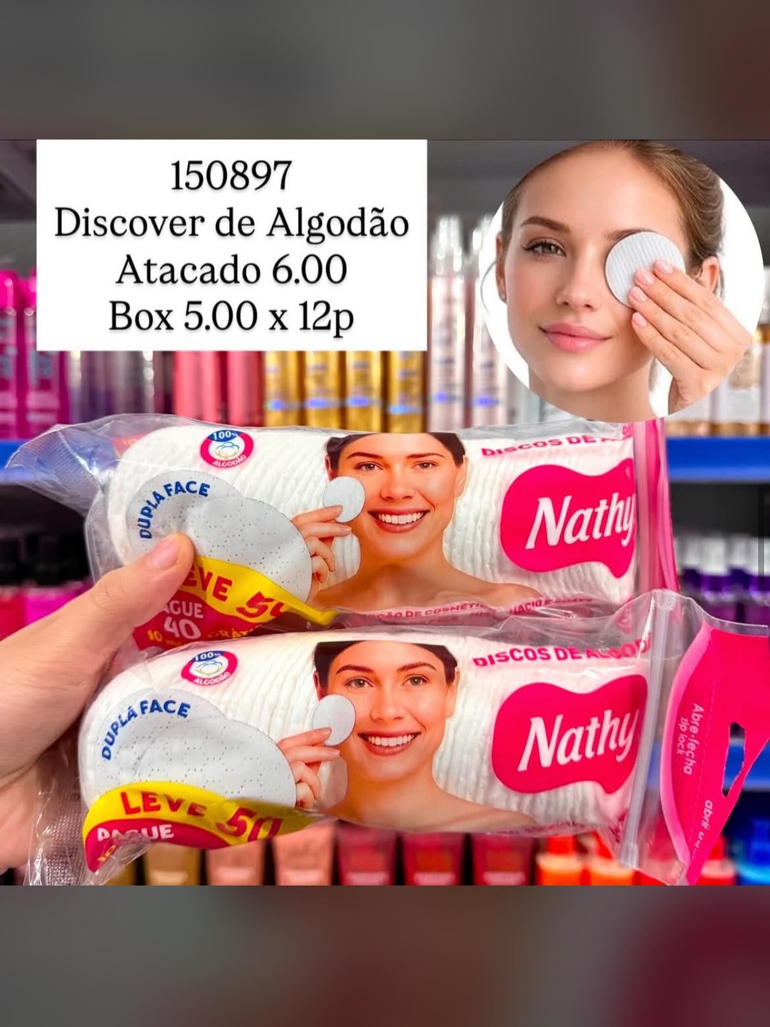 Discos de Algodão Nathly 150897