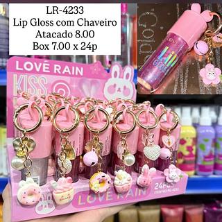 Lip Gloss com Chaveiro Love Rain LR-4233