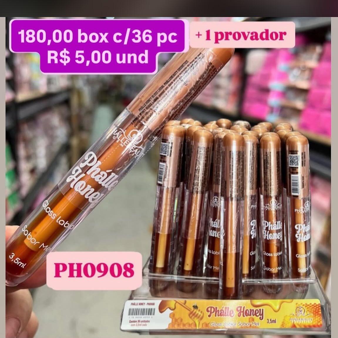 Gloss Labial Phálle Honey Sabor Mel 3,5 ml