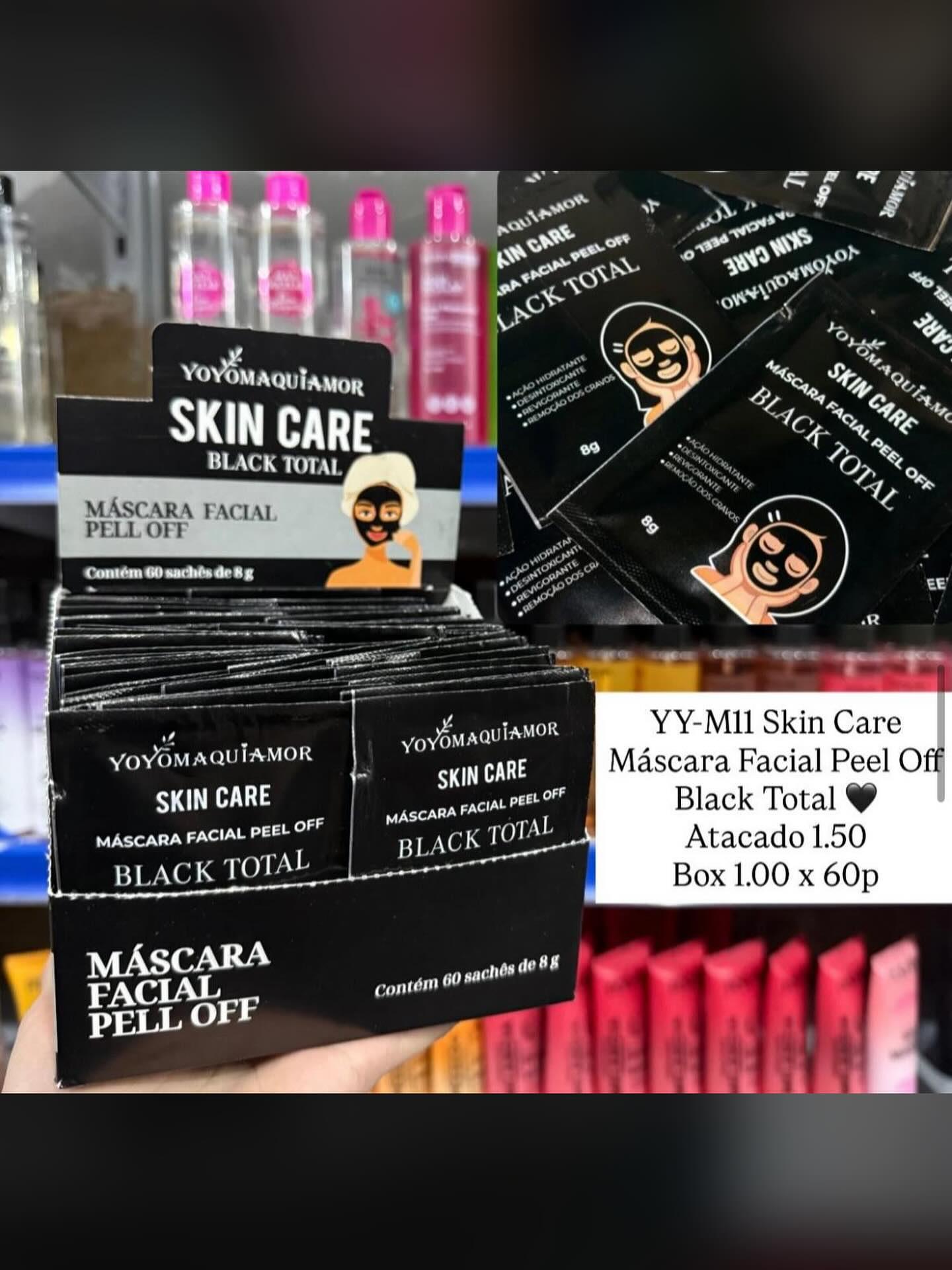 Máscara Facial Peel Off Black Total Yoyo Maquiamor YY-M11