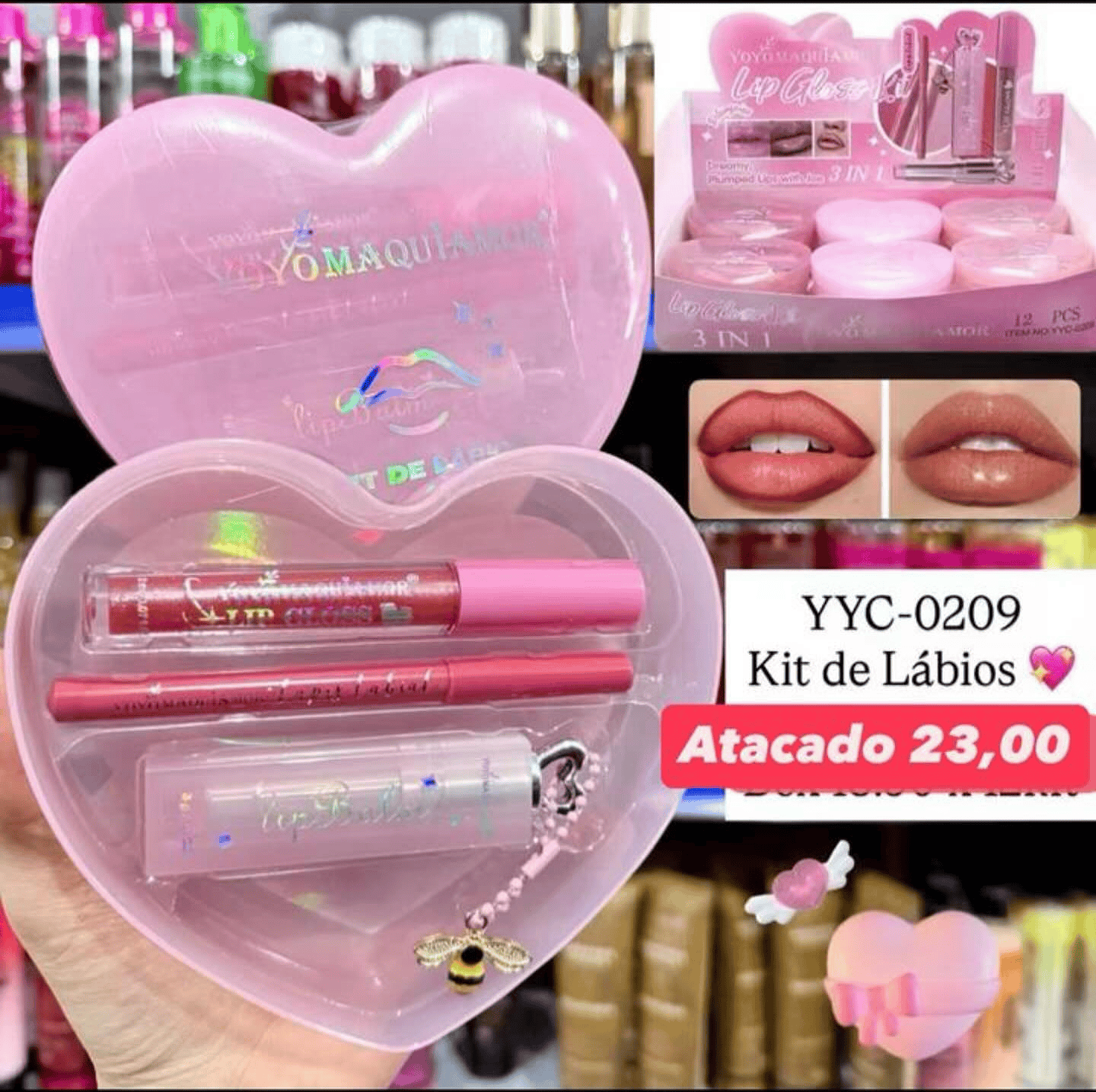 Kit de Lábios Yoyo Maquiamor YYC-0209