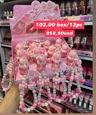 Gloss Labial Hold Morning com Chaveiro de Pérolas