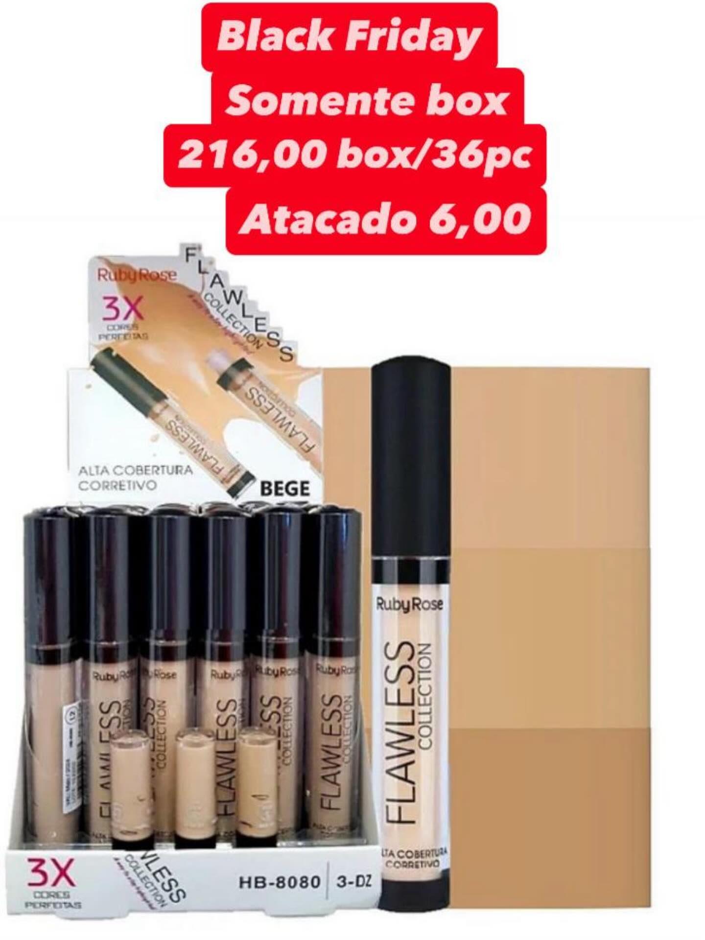 Corretivo Líquido Flawless Collection 3X Ruby Rose HB-8080